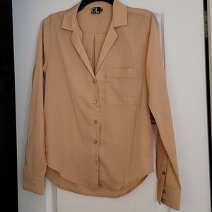 DL Nude Dress Shirt - xs